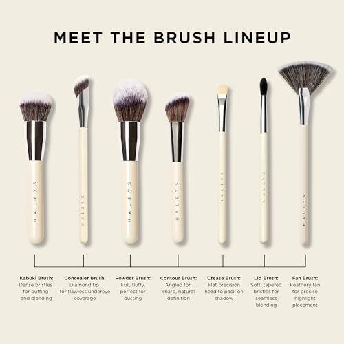 Haleys Angled Contour Brush, Soft & Flexible Bristles, Vegan & Cruelty Free - style: Contour Brush