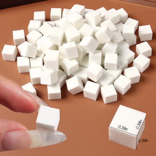 100Pcs/Box Nail Art Sponge for Ombre,Soft Nail Sponges with Grabbing Pen