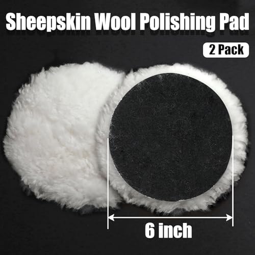 Wool Polishing Pad, 6 Inches, 2 Pcs - size: 6 Inch