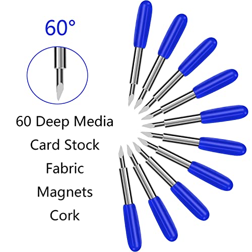 50 Pcs Replacement Blades Compatible with Explore 4/3/Air/Air2/Air one/Maker/Maker 4/3/2 Cutting Machines - Include 10PCS Fine Point Blade, 30PCS Standard Blades, 10PCS Deep Cut Blade - color: 50 Pcs Replacement Blades