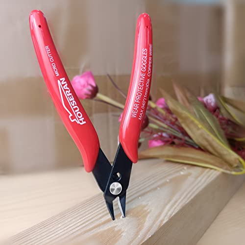 Small Wire Cutters, 10 PACK, 5 Inch, Micro Flush Cutter, Snips - color: 10 Pack