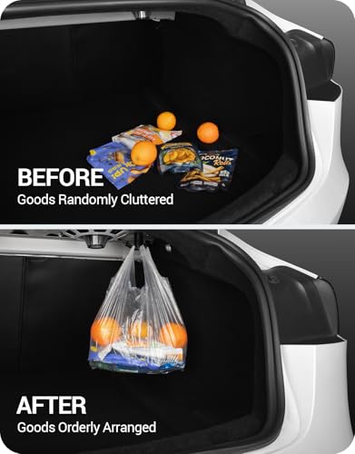 BASENOR 2026 Trunk Grocery Bag Hook for Tesla Model 3 Trunk Hook