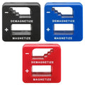 Magnetizer & Demagnetizer Tool Set, Red, Black & Blue, 3 Pack - color: Red, Black, Blue