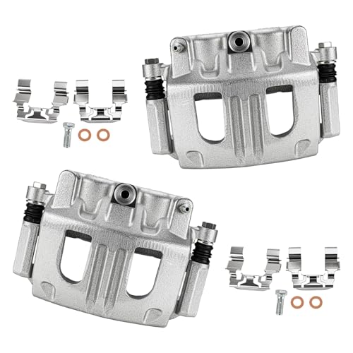 cciyu Front Left & Right Disc Brake Calipers With Bracket 18B4759 18B4758 - size: Front[18B4759+18B4758]