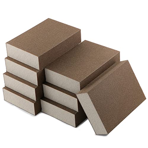 220 Grit Sanding Block, Jamiikury Superfine Sanding Sponge, 8pcs - size: 220 Grits