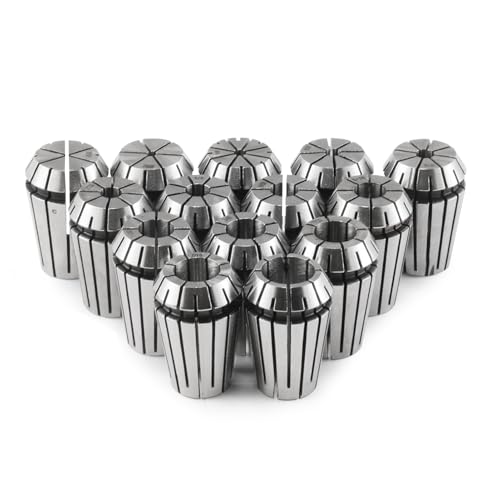 14PCS ER20 Spring Collet Set for CNC Engraving Milling Lathe Chuck Tool Size includes:1/16",3/32",1/8", 5/32",3/16",7/32", 1/4",9/32", 5/16",11/32",3/8",13/32",7/16",1/2"(ER20) - size: ER20