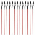 Antrader Model Painting Alligator Clip Stick with Rubber Tips,50Pcs,Red - color: Red