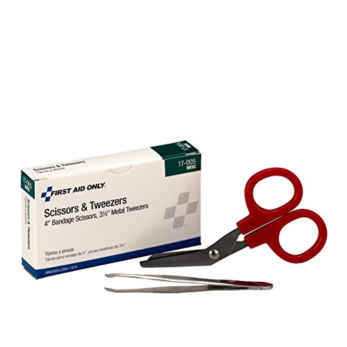 First Aid Only Bandage Scissors and Splinter Tweezers Set - size: 1 Count (Pack of 1)