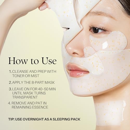 d'alba Piedmont Signature Vita Capsule Hydrogel Mask 8-Shape 1BOX (4 Sheets) - size: 1 Count (Pack of 4)