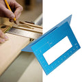 45° and 90° Aluminum Alloy Angle Ruler for Woodworking Precision Marking Gauge Tool with Dual-Angle Measurement Durable Blue Anodized Finish
