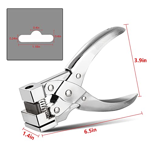 IRISFLY Heavy Duty T Slot Hole Punch for ID Cards, Plastic, Cardstock, Cardboard & PVC