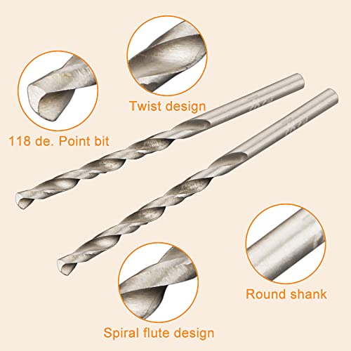 10Pcs 0.7mm Twist Drill Bit Set,Micro HSS Straight Shank Bits - size: 0.7mm