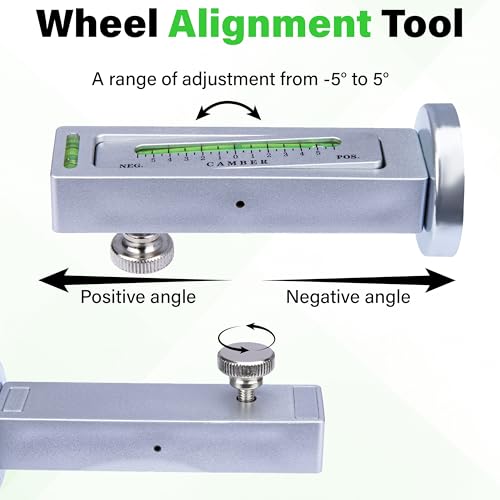 Sixzoo Wheel Alignment Tool, Universal Camber Alignment Tool - color: Silver