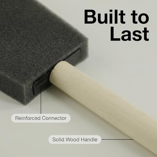 Poly Foam Brushes 2inch 18pcs, High Density Foam Paint Brush - size: 2inch 18pcs