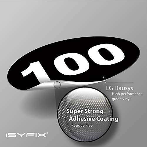 iSYFIX Black Consecutive Number Stickers, 1 to 100, 1.5 Inch, 1 Set - color: Black, size: 1.5-inch