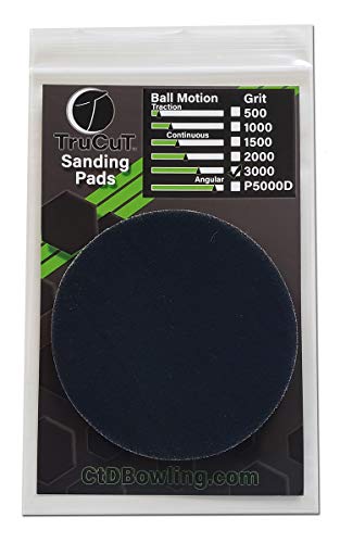 CTD TruCut Sanding Pads for Bowling Ball Resurfacing (3000 grit 5 inch) - size: 5 inch, style: 3000 Grit