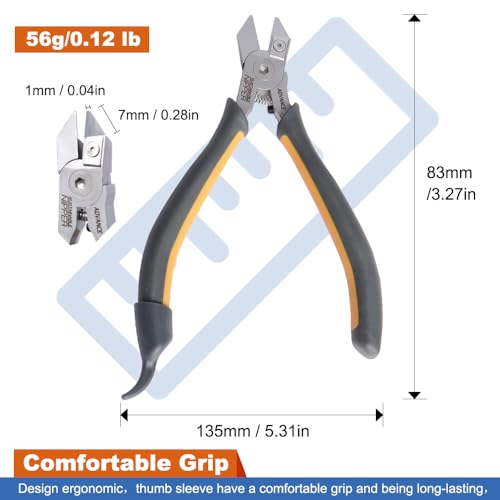 Model Nippers for DIY Model Building Replaceable Blade, Gundam Model Tools for Plastic Models, Ultra-thin Single-edged Non-slip Grip, Sharp Cutters, KJ025