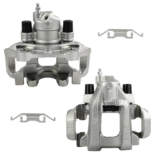 SCITOO Rear Left & Right Disc Brake Calipers With Bracket 19B3314 19B3315 - size: Rear[19B3314 & 19B3315]