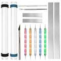 DIYOOHOMY 18 Pcs Polymer Clay Tools Kit, Rolling Pin with Thickness Rings - color: 14 Pcs