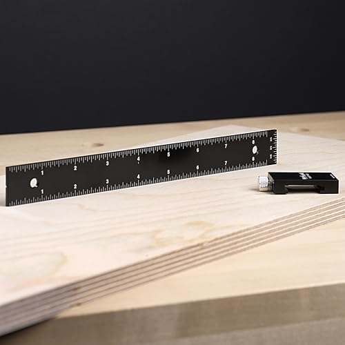 9" Pocket Ruler – Compact CNC Marking Tool for Accurate Woodworking, Joinery, and Layout - size: 9 Inch