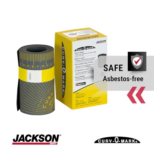 Jackson Safety Pipe Measuring Tool - Wrap-A-Round Tape Pipe Fitting Tool (Multiple Sizes and Heat Ratings) - size: XX-Large, style: 550⁰ F Heat Rating