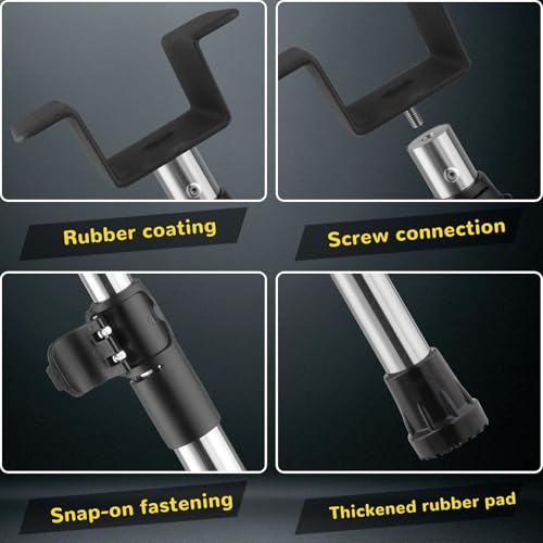 Brake Pedal Depressor Tool, Truck Pedal Depressor Adjustable and Extendable19-41 Stainless Steel Double-Headed Anti-Slip Design Suitable for Automotive Rrake System Repair Work