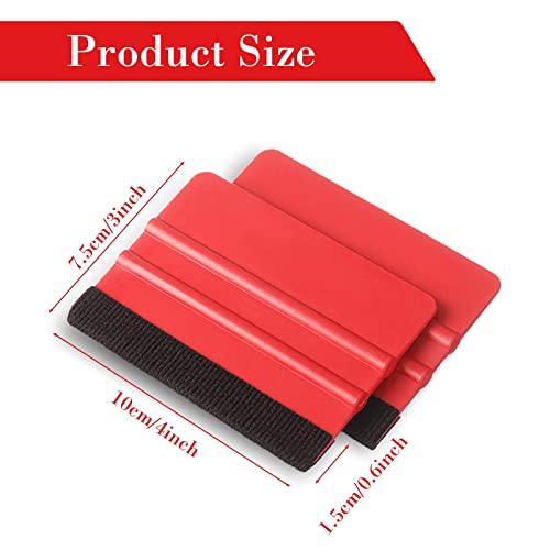 24 Pcs Squeegee for Vinyl Decal, Blue, Red, Yellow, Golden Brown - color: Blue, Red, Yellow, Golden Brown