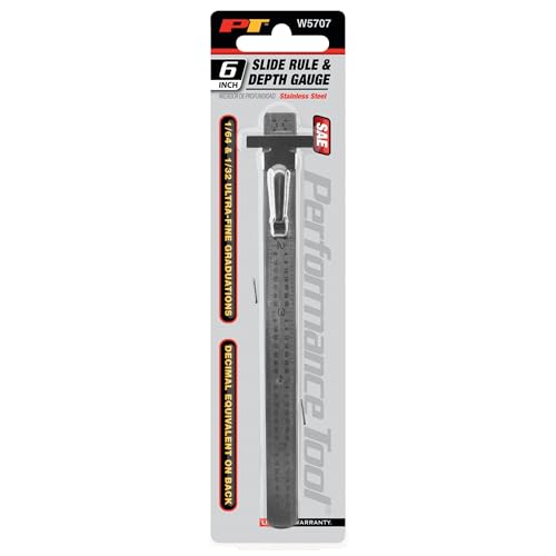 Performance Tool W5707 6 in. Stainless Steel Sliding Depth Gauge