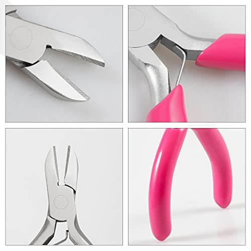 Mini Diagonal Cutters 3 Inches Side Cutting Pliers Diagonal Cutting Plier Wire Cutters for Jewelry Making Beading Repair Supplies Mini Pliers for Jewelry Making Supplies - style: Diagonal Pliers
