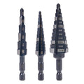 1/2" 1/2" 7/8" Quick Change M2 Step Drill Unibit Set - size: Set (1/2", 1/2" & 7/8")