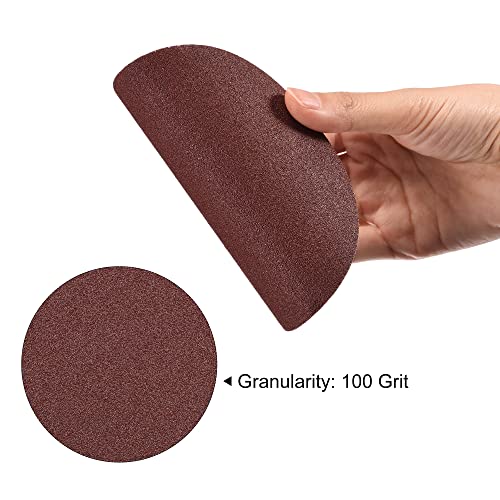 uxcell 5-Inch PSA Sanding Disc Aluminum Oxide Adhesive Back Sandpaper 100 Grit 30 Pcs - style: 100 Grit