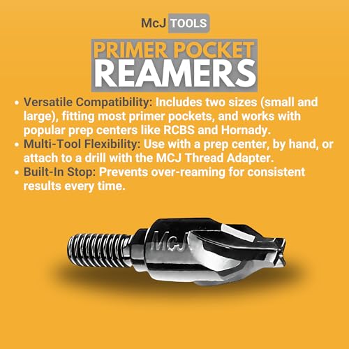 McJ Tools Reloading Primer Pocket Reamers Large/Small