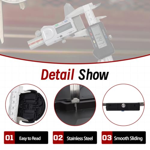 findmall Electronic Digital Caliper with Large LCD Screen 0-6 Inches