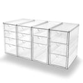 Prsildan Acrylic Desk Organizers with 14 Drawers, Stackable Makeup Storage - size: Stackable-14 Drawers