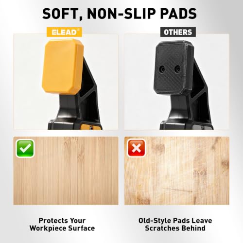 6-Pack Wood Clamps for Woodworking, 4-Piece 6" Bar Clamps with 2-Piece Clamp Connectors, Quick-Release Wood Clamps with 150 LBS Load Limit, Trigger Clamp Set for Woodworking DIY Projects - style: 4-Piece 6" 150lbs with clamp connector
