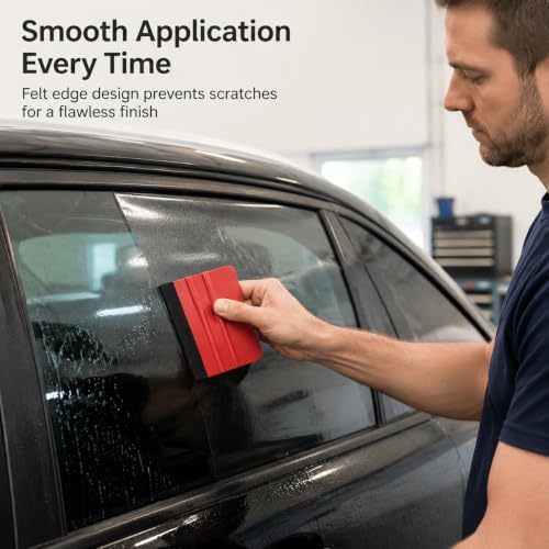 4pcs 4Inch Felt Edge Squeegee for Vinyl Wrap & Tint