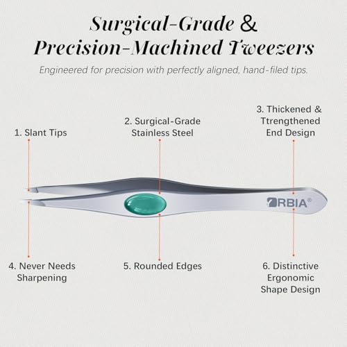 Ultra-Precision High End Tweezers | Professional Plucker for Brows