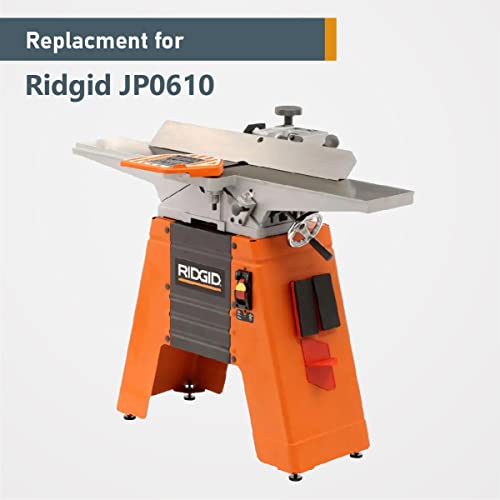 POWERTEC 6-1/8 Inch Jointer Blades for Ridgid JP06000, JP06101, JP0610 Jointer, Replacement for AC8600, JE08008 Jointer Knives, Set of 3 (148020) - size: 6-1/8"