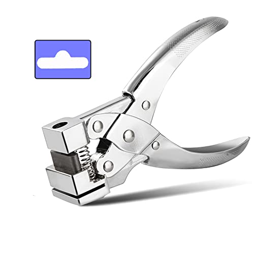 IRISFLY Heavy Duty T Slot Hole Punch for ID Cards, Plastic, Cardstock, Cardboard & PVC