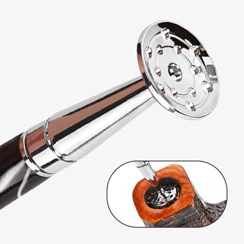Pipe Cleaning Tool Kit Tamper Tool with Scraper & Reamers Nozzle Cleaner for All Pipe Sizes - Professional Pipe Cleaners - color: White