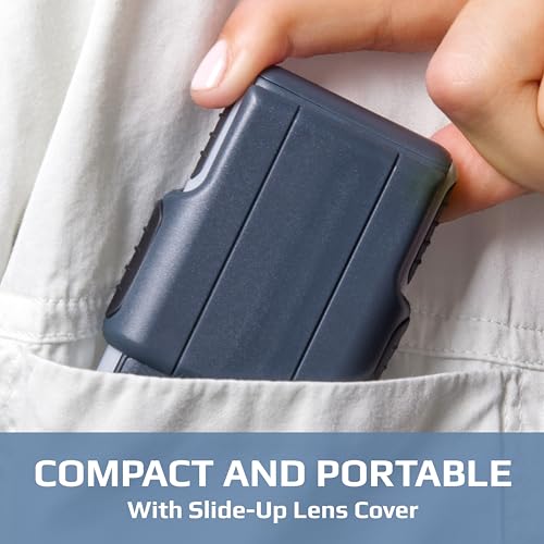 Carson MiniBrite 3x Power LED Lighted Slide Out Magnifier with Protective Sleeve (PO-25), gray - size: Single Pack