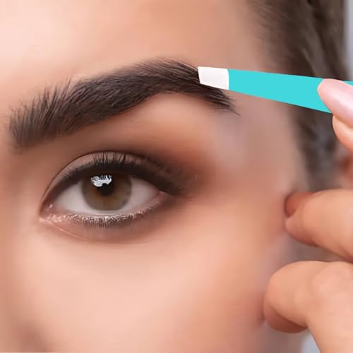 4-Pack Eyebrow Tweezers, Stainless Steel, Precision, Pastel Colors - color: Pastel Twezers