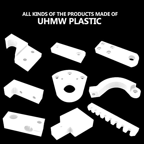 UHMW Tapping Block Polyethylene Rectangular Solid (Black, 2.4 * 2.4 * 8 in) - color: Black, size: 2.4*2.4*8in