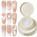 GAOY Cushion Ombre Painting Gel with Sponges, White - color: White