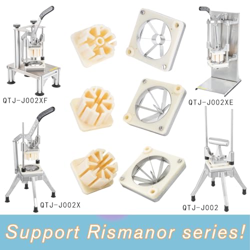 Wedge Blade Multi-model universal Stainless Steel Replacement 6 Wedge Chopper Blade & Pusher Block Set For Commercial Fruit Vegetable Cutter Interchangeable Blade (6 Wedge) - size: 6 Wedge