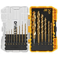 DEWALT Drill Bit Set, Titanium Nitride Coated, 14-Piece (DW1354) - size: DW1354
