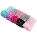 Tbestmax 500 Disposable Mascara Wands Eyelash Brush Spoolies for Eyebrow Eye Lash Extension Colorful - color: Crystal-5 Colors