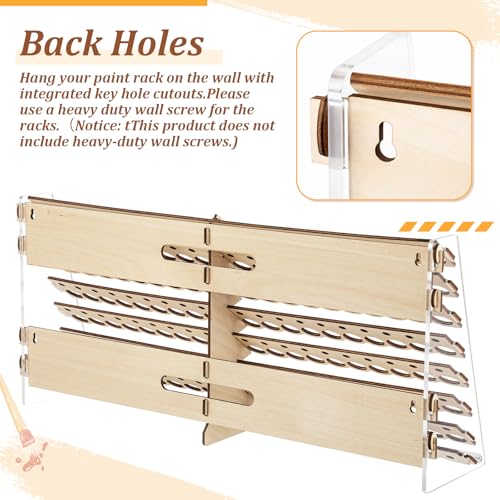 Colingmill 140 Holes Wooden Paint Rack for 18 ml Dropper Bottles - size: 18 ml, style: 140 Holes