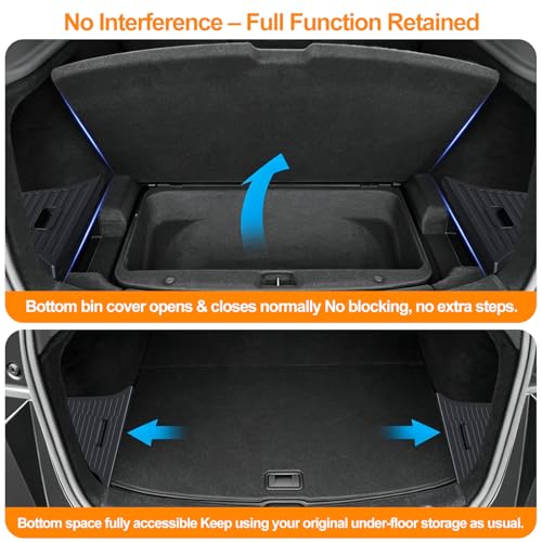 Trunk Storage Bins for 2025 2026 Tesla Model Y Juniper