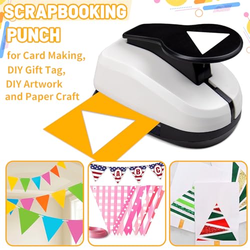 Triangle Hole Punch 1.97 inch Triangle Shaped Punch for Crafts Scrapbooking - style: Triangle